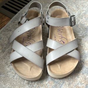 Gray sandals